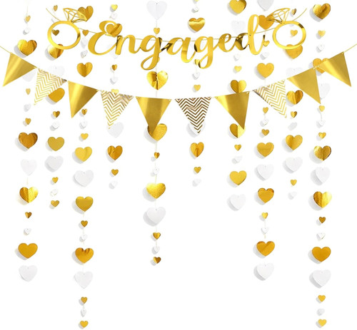 Pcs gold engagement - 3,