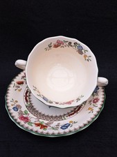 Spode Chinese Rose 6 X Breakfast Cups and Saucers used