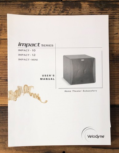 Velodyne impact mini - velodyne, -mini