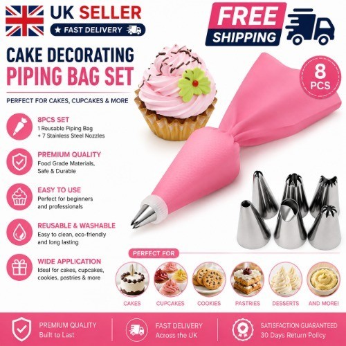 8pc set icing piping - 8pc,