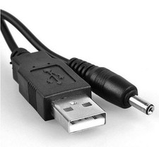 USB Charging Cable for Beldray BEL0749N-150 Cordless Window Vac Lead Black