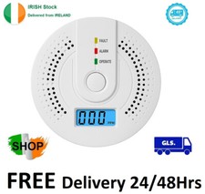 Carbon Monoxide Detector, CO Detectors with LED Indicator & Silence Button, EN 5