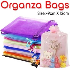 100-500Pcs Organza Gift Bags