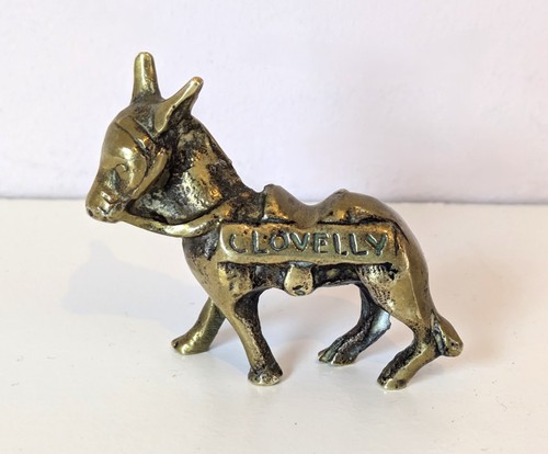 Vintage brass donkey - vintage,