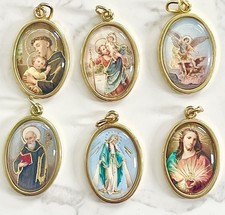 SAINTS MEDALS with  Enamelled