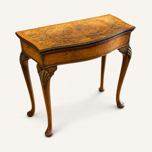 Victorian burr walnut fold - victorian,
