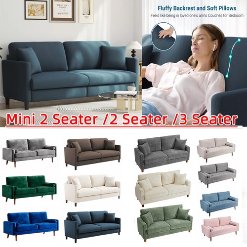 Seater teddy velvet sofa - seater,