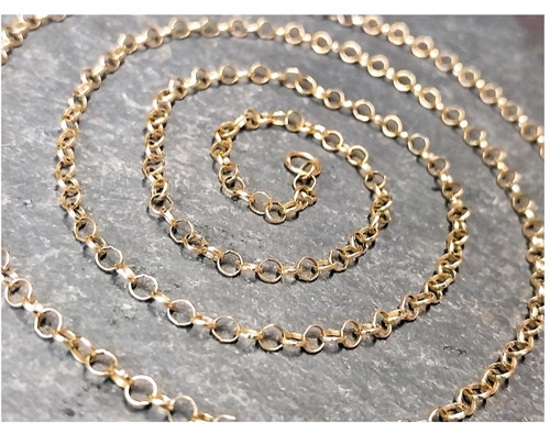 Vintage 9ct gold belcher - 9ct, chain