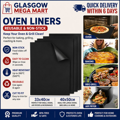 Pcs large bottom oven liner - large,