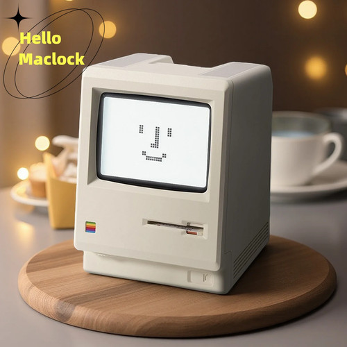 Retro maclock macintosh - macintosh, alarm