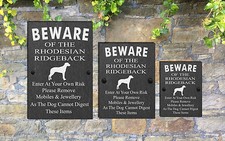 Humorous Beware of the Dog Slate Funny Gate House Sign 3 Sizes  ALL BREEDS  M-Y