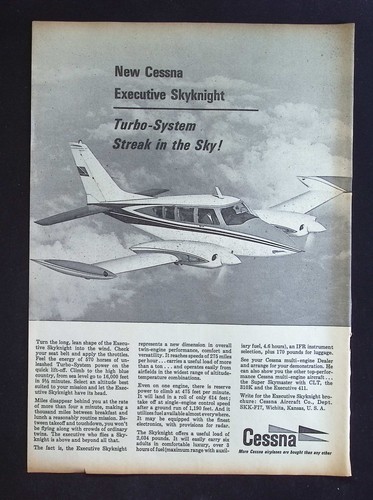 Original 1961 advert cessna - advert,