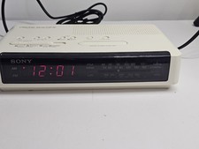 Sony Dream Machine ICF-C320L Clock Radio – Working – No Battery Cover – FM MW LW