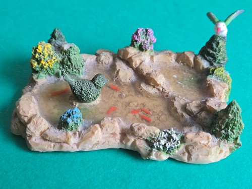 Doll house resin garden pond - doll,