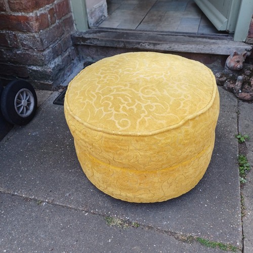 Vintage gold pouffe 46cm - gold, /