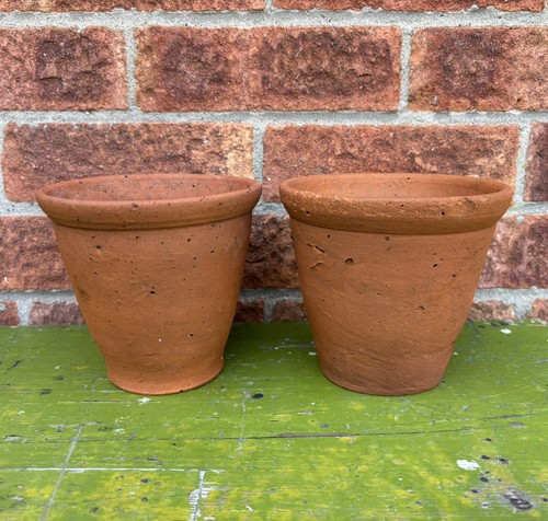 Antique clay terracotta flower - antique,