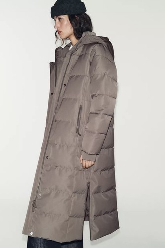 Zara long down puffer coat - zara,
