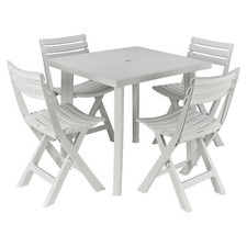 White Plastic Garden Dining