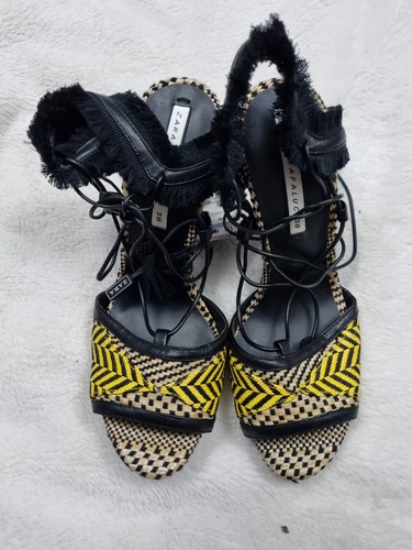 Zara yellow brown - yellow, black