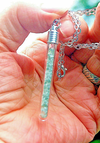 Moldavite crystal dust - moldavite,