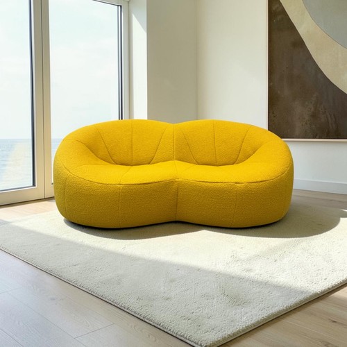Sofa settee yellow design - settee,