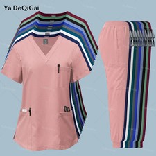Pink Clinical Uniform Woman Pharmacy Workwear Nurse Uniform Hospital Doctor