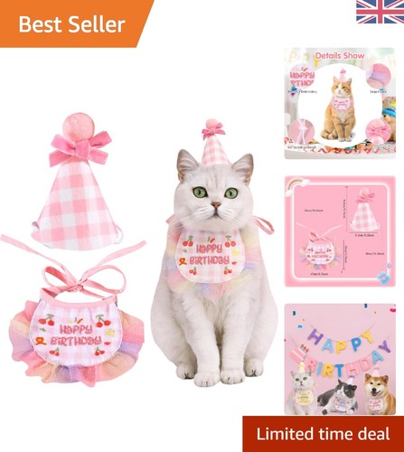 Luxury cat birthday outfit - outfit, set