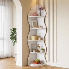 Modern White Corner Shelf