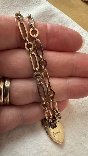 9ct gold trombone link - 9ct,