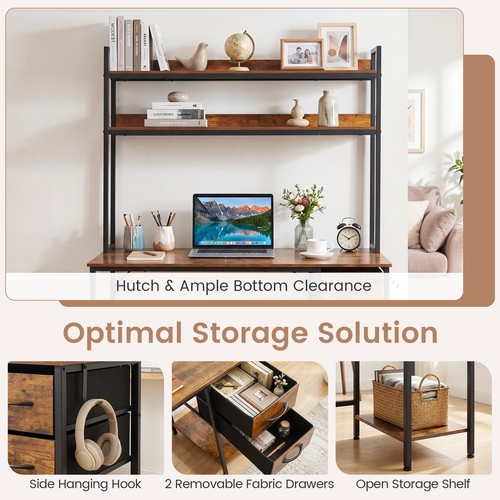 Desk hutch reversible - pc,
