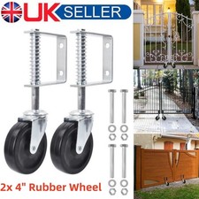 UK Spring Loaded Gate Wheel 4"