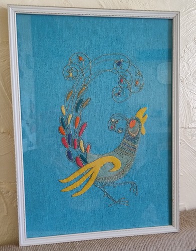 Vintage 60s embroidery picture - 60s,