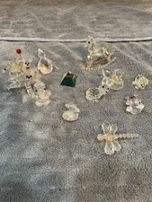 Silver Deer Crystal Zoo Collection Figurines Rolling Horse Dragon Fly Lot