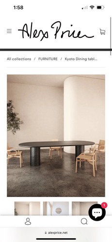 Kyoto dining table - , top