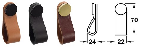 Loop pull handle 70m - 70m, 22mm