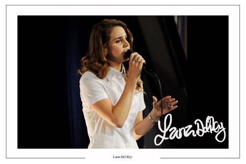 Lana del rey signed photo - del,