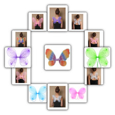 SMALL CHILDS GLITTER FAIRY WINGS FANCY DRESS KIDS TODDLER WING BUTTERFLY WING UK