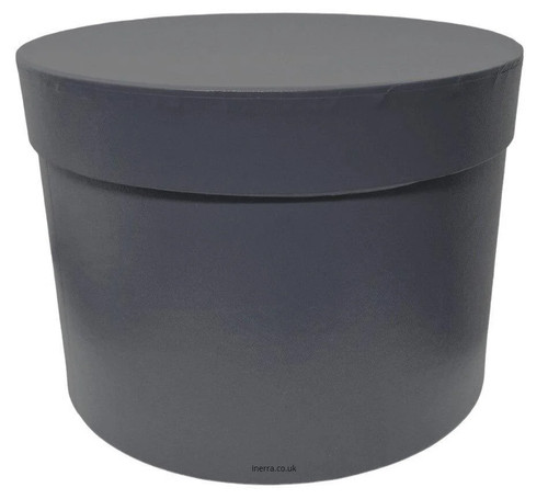 Large grey flower hat box - 1,