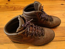 ZAMBERLAN TREKKING MEN'S VINTAGE BROWNITALY MADE LEATHER BOOTS GOOD EU 41 UK7