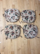 4 x ORIGINAL Floral Tapestry ERCOL SEAT PADS, QUAKER WINDSOR/GOLDSMITH chairs