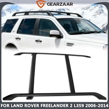 FOR LAND ROVER FREELANDER 2 L359 ROOF RAILS CROSS BAR RACK BLACK 4PCS 2006-2014