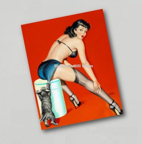 Fridge magnet pin girl - magnet, up