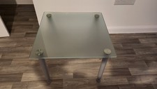 Coffee table with a glass top