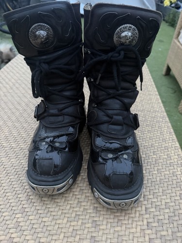 New rock reactor flame boots - rock,