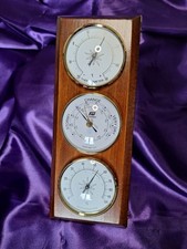 Vintage/New Plastimo Barometer 3 In 1 Weather Station Hand made. 