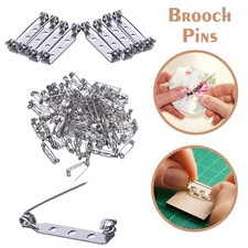 25mm Silver Brooch Bar Backs