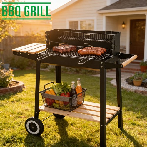 Charcoal grill rectangular bbq - charcoal,