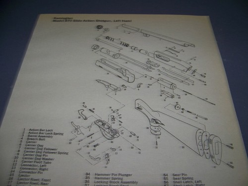 Remington 870 slide left hand - 870, slide/left