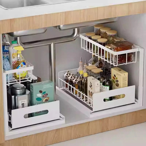 Tier pull out under - out, sink