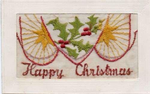 Ww1 patriotic embroidered silk - patriotic,